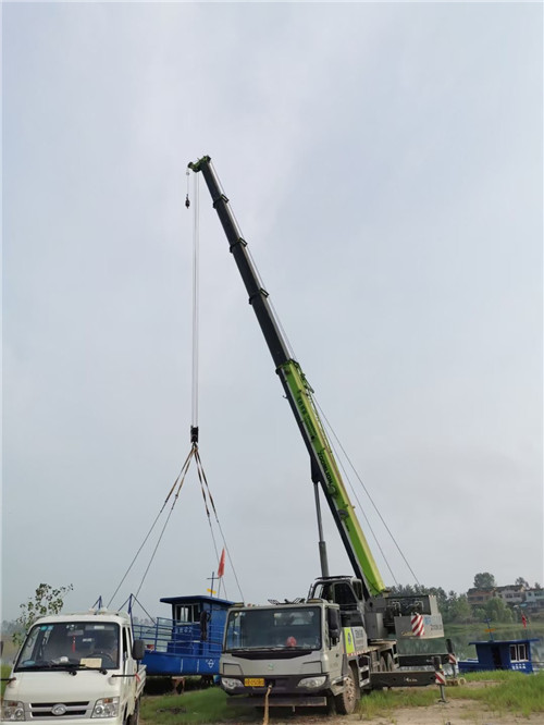 鄂尔多斯市桥梁建设吊装案例